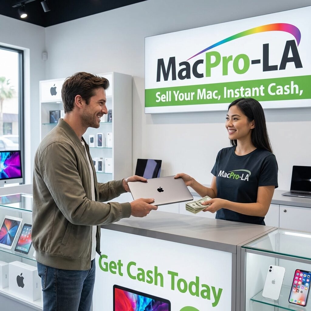 Mac fleet buyback consultation at the MacPro-LA Hollywood store