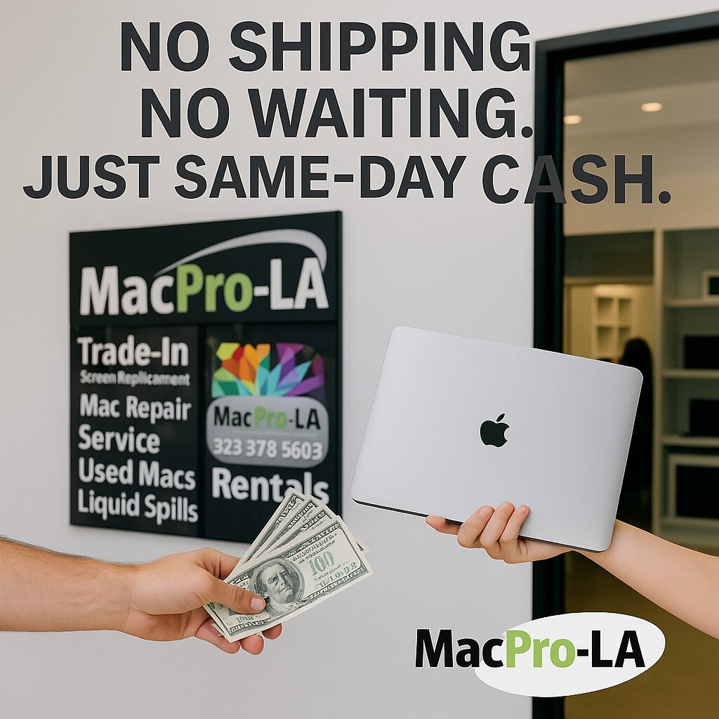 Mac mini at a MacPro-LA counter for Downtown LA sellers